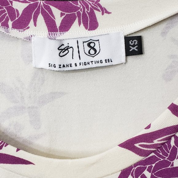 Sig Zane Tops Sig Zane Fighting Eel Mapumaikeala Top Xs Ivory